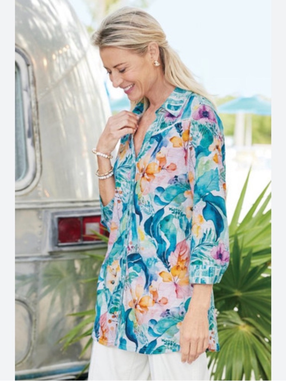 Soft Surroundings Dandara Tunic Big Shirt